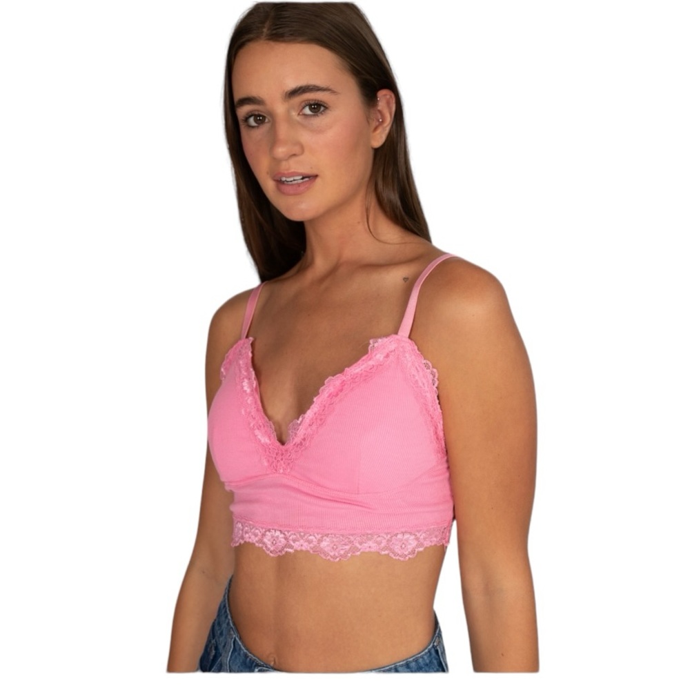 Heart & Hips pink cropped top size Large NWT